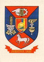 QSL 1986: Wappen Landkreis Iași/Jassy